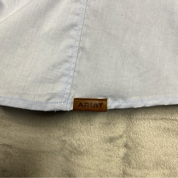 NEW Ariat Tomales Long Sleeve Shirt Womens Size XL Powder Blue Button Up - Picture 5 of 11